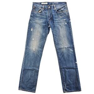 Gap 1969 Jeans 31x32 Mens Straight Lightly Distressed 5 Pocket 100% Cotton